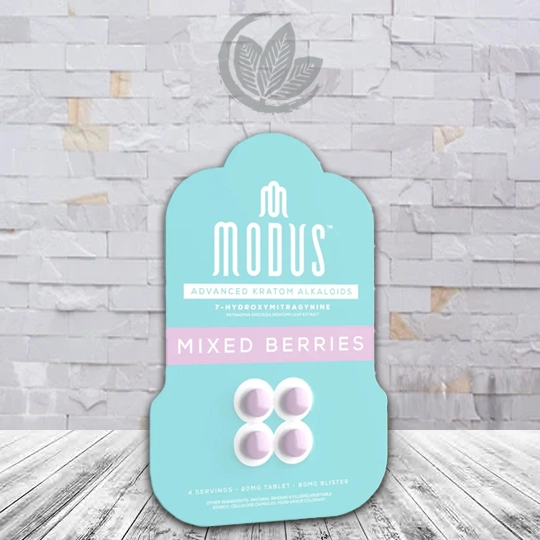 Modus Advanced Kratom Alkaloids 7-Hydroxy Extract Tablets 4ct flavor mixed berries