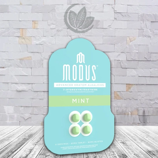 Modus Advanced Kratom Alkaloids 7-Hydroxy Extract Tablets 4ct Flavor Mint