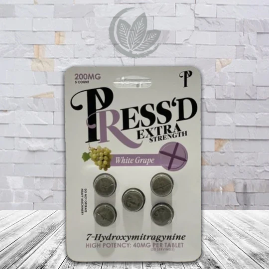 Press’d Extra Strength 7-Hydroxymitragynine Tablets 40mg
