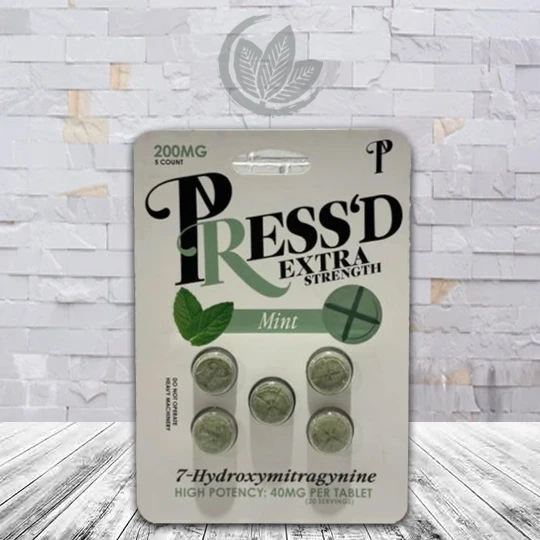 Press’d Extra Strength 7-Hydroxymitragynine Tablets 40mg