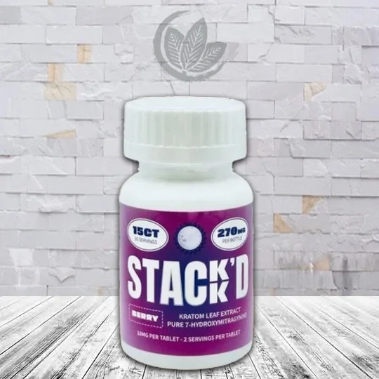 STACK’D Pure 7-Hydroxymitragynine Tablets 15ct Berry