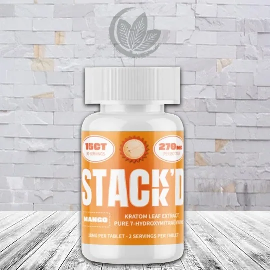 STACK’D Pure 7-Hydroxymitragynine Tablets 15ct Mango