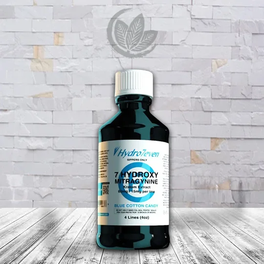 Hydro7even 7-Hydroxy Mitragynine Extract Syrup 60mg Blue Cotton Candy