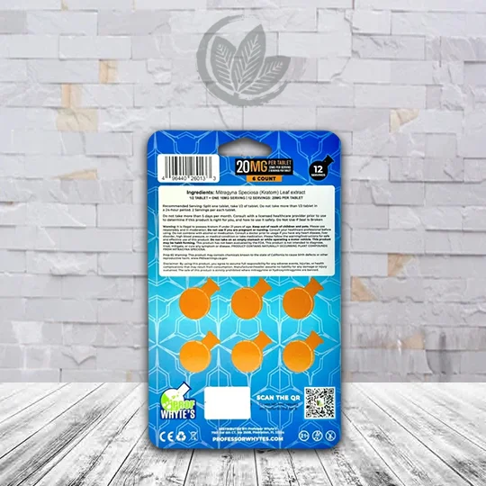 Kplex 7-Hydroxy 20mg - Blue Razz (6ct Single Blister Pack) product facts