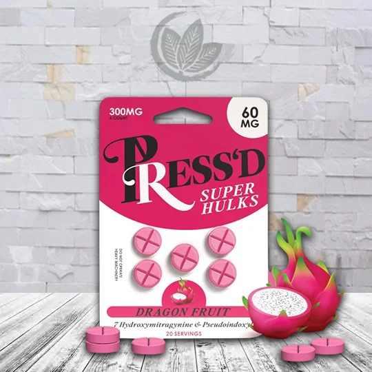 Press'd Super Hulks 5ct Blister Pack 300mg - Dragon fruit