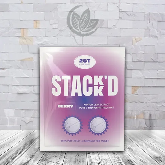 STACK’D Pure 7-Hydroxymitragynine Tablets 2ct Berry