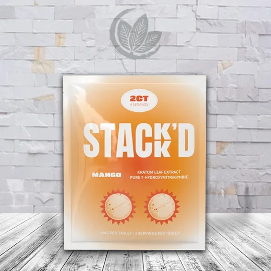 STACK’D Pure 7-Hydroxymitragynine Tablets 2ct Mango