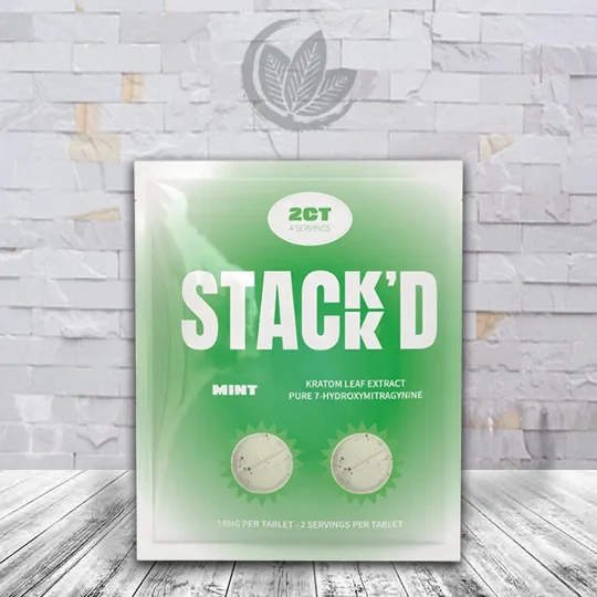 STACK’D Pure 7-Hydroxymitragynine Tablets 2ct Mint