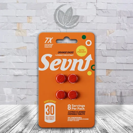 Sevn 7-Hydroxy + Pseudo 4ct Tablets Blister Pack - Orange Oasis -- 4ct Single Blister Pack