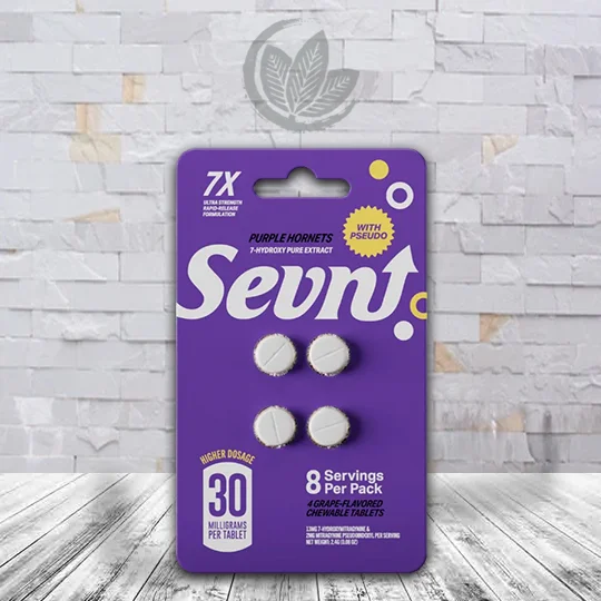 Sevn 7-Hydroxy + Pseudo 4ct Tablets Blister Pack - Purple Hornets -- 4ct Single Blister Pack