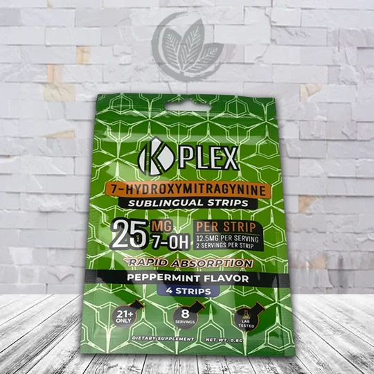 Kplex 25mg 7-Hydroxy Sublingual Strips 4ct Pack - Peppermint