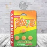 Rave 7-Hydroxy Tablets Blister Pack 200mg Cactus Cool 4ct Blister Pack