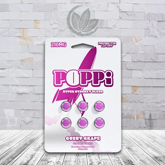 POPPi Hyper Hydroxy Chewable Tablets 210mg - Gushy Grape