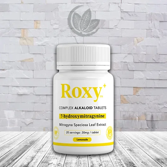 Roxy 7-Hydroxy 20mg Complex Alkaloid Tablets 20ct Jar Lemonader