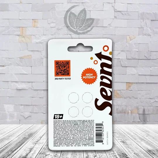 Sevn Ultra Strength 7-Hydroxy Chewable Extract Tablets 4ct Brown Barrels (Root Beer) Supplement Facts