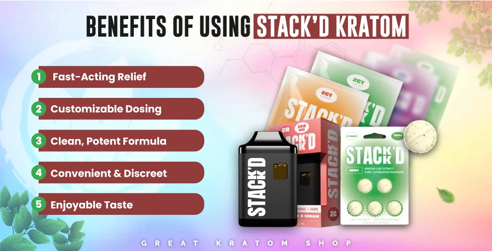 Benefits of Using Stack’d Kratom