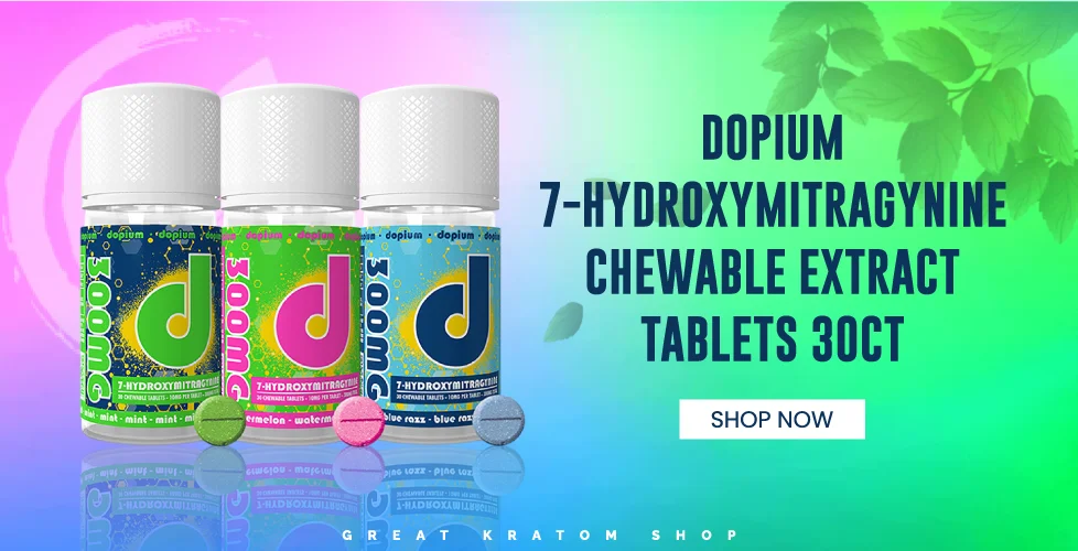Dopium 7-Hydroxymitragynine Chewable Extract Tablets 30ct