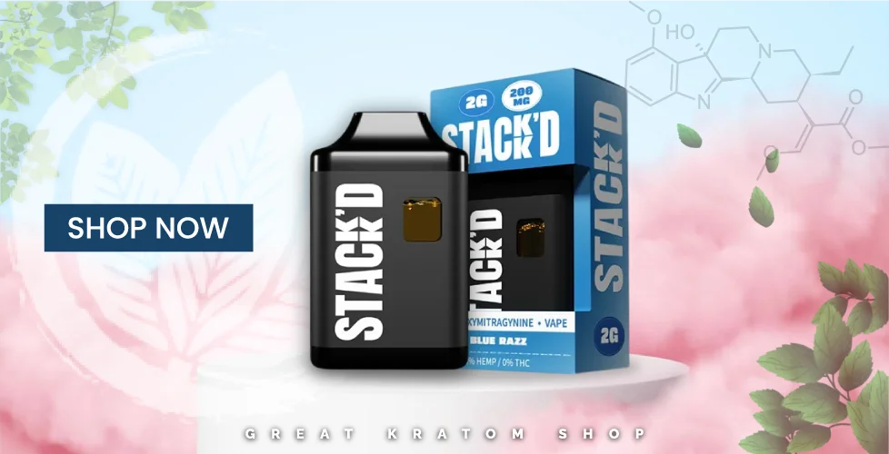 Stack’d Pure 7-Hydroxymitragynine Disposable Vape 2g