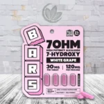 Bars 7-Hydroxy Tablets 120mg by Tre house - White Grape 4ct Blister Pack