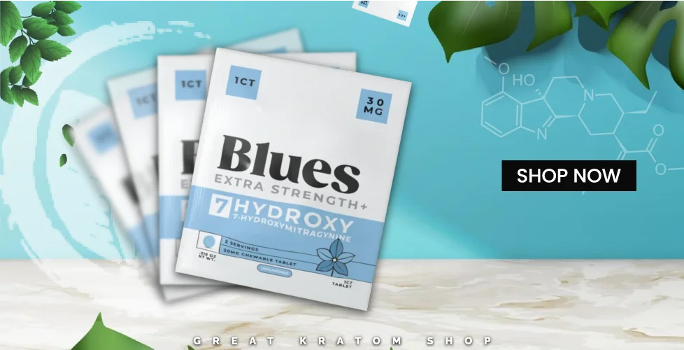 Blues Extra Strength 7-Hydroxy Chewable Tabs 1ct 30mg