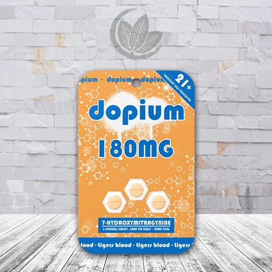 Dopium 7-Hydroxymitragynine Chewable Extract Tablets 180mg 3ct - Tigers Blood