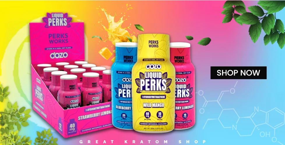 Dozo Liquid PERKS 7-Hydroxymitragynine Extract Shot 40mg