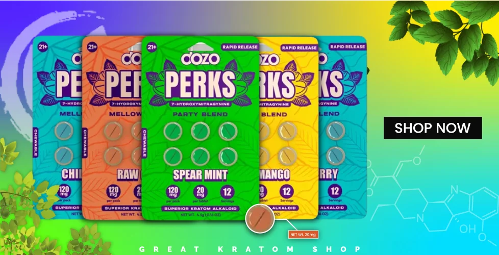 Dozo PERKS 7-Hydroxymitragynine Tablets 6ct