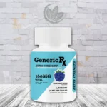 Generic RX 7-Hydroxymitragynine Extra Strength 160mg - Blue Raspberry -- Single Bottle -- 4ct