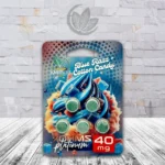 Kratom Kulture 7OHMZ Platinum Tablets 40mg - Blue Razz Cotton Candy 5ct Single Blister Pack