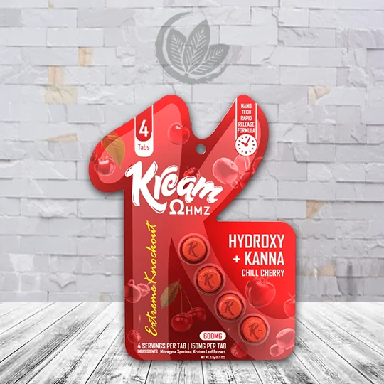 Kream Hydroxy + Kana 600mg Blister Pack - Chill Cherry -- 4ct Blister Pack