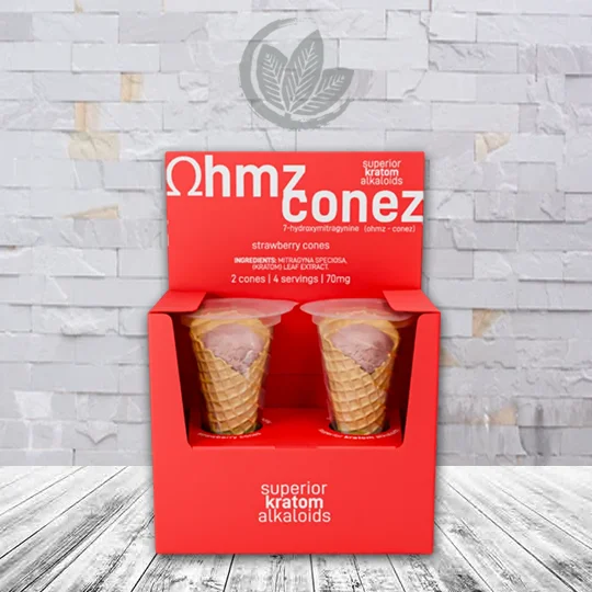 Ohmz Conez Single 2ct - Strawberry (2ct) Red