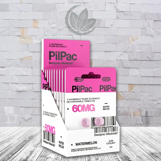 PilPac 7-Hydroxy Pure Extract Tablets Bulk Case Deal - Watermelon