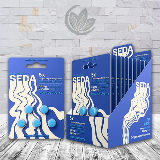 SEDA 7-hydroxymitragynine Chewable Tablet 50mg - Blue Raspberry