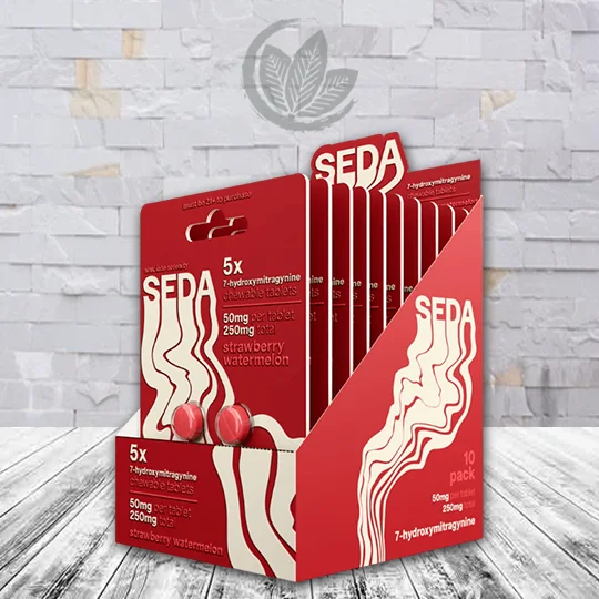 SEDA 7-hydroxymitragynine Chewable Tablet 50mg - Strawberry Watermelon -- BULK CASE DEAL 10 x 5ct = 50 TABLETS