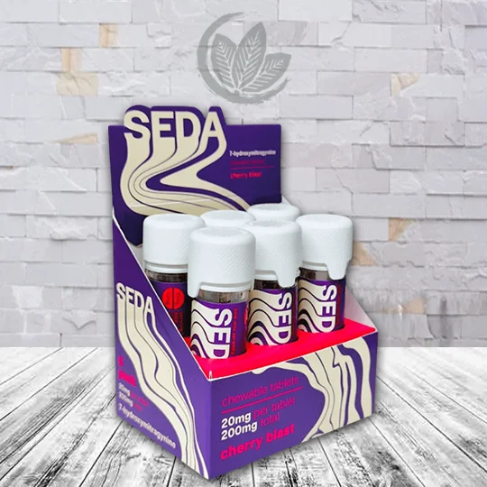 Seda 7-hydroxymitragynine Tablet 20mg Bulk Display Deal - Cherry Blast