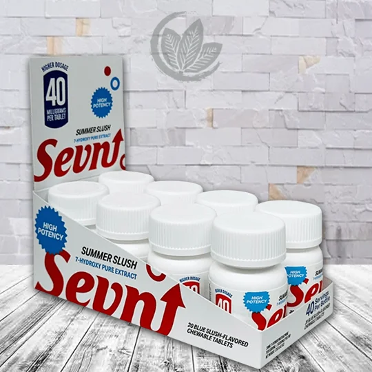 Sevn 7-Hydroxy High Potency Tablet 40mg - Summer Slush -- BULK CASE DEAL 8 x 20ct = 160 TABLETS