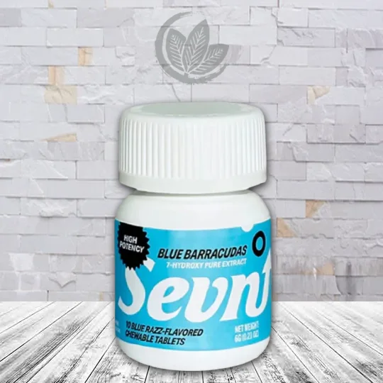 Sevn 7-Hydroxy 35mg Tablet Jar Blue Barracudas Blue Razz Single Jar