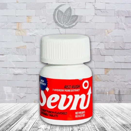 Sevn 7-Hydroxy 35mg Tablet Jar Red Rush Fruit Bunch Single Jar
