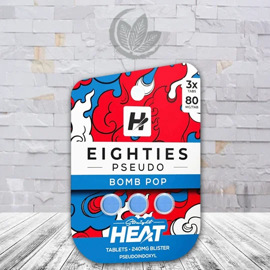 Straight Heat Eighties 7-Hydroxy 80mg 3ct - Bomb Pop -- Single Blister Pack