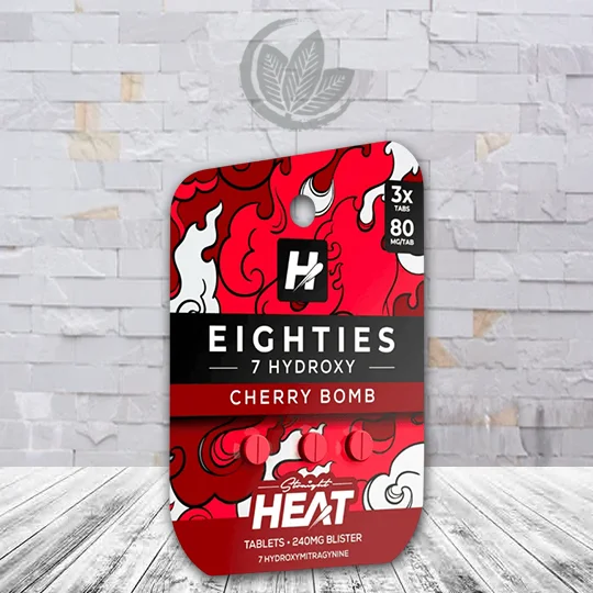 Straight Heat Eighties 7-Hydroxy 80mg 3ct - Cherry Bomb -- Single Blister Pack