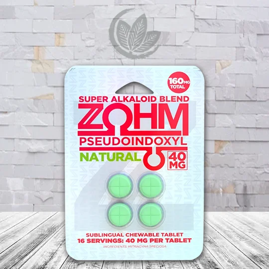 Zohm Pseudoindoxyl 40mg 4ct Blister Pack Natural 4ct Single Blister Pack