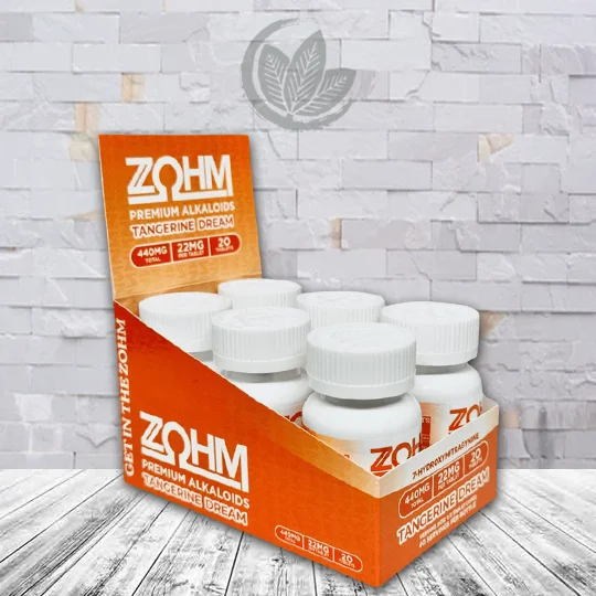 Zohm Tangerine Dream 7-Hydroxymitragynine Extract Tablets 20ct Full Case