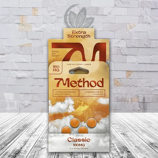 7Method 7-Hydroxymitragynine Tablets 160mg - Classic -- BULK CASE DEAL 10 x 4ct = 40 Tablets -- NO DISCOUNTS ALLOWED