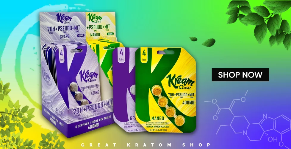 Kream 7 OH + Pseudo Mit Extract Tablets 4ct