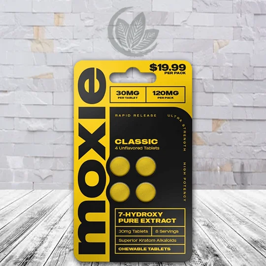 Moxie 7-Hydroxy Extract 120mg Classic 4ct Single Blister Pack