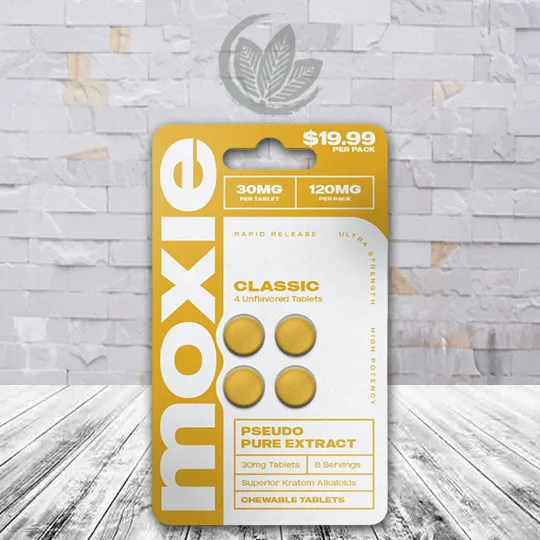 Moxie Psuedo Extract 120mg Classic 4ct Single Blister Pack