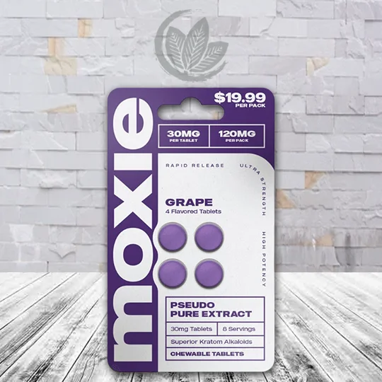 Moxie Psuedo Extract 120mg Grape 4ct Single Blister Pack