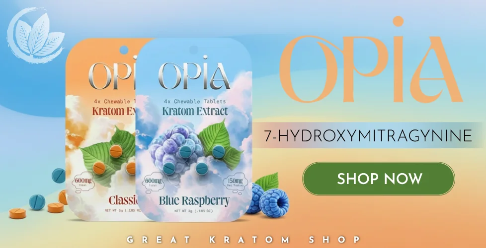 OPiA Chewable Kratom Extract Tablets 150mg 4ct 