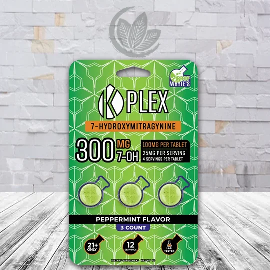 Prof Whyte's K Plex 7-Hydroxy 300mg - Peppermint 3ct Single Blister Pack