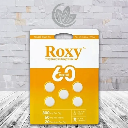 Roxy XL 7-hydroxymitragynine Tablets 60mg - Tropical 5ct Single Blister Pack